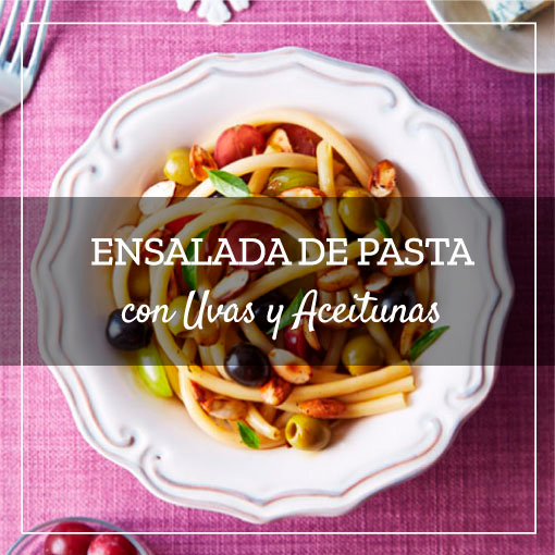 Ensalada de Pasta con Uvas y Aceitunas