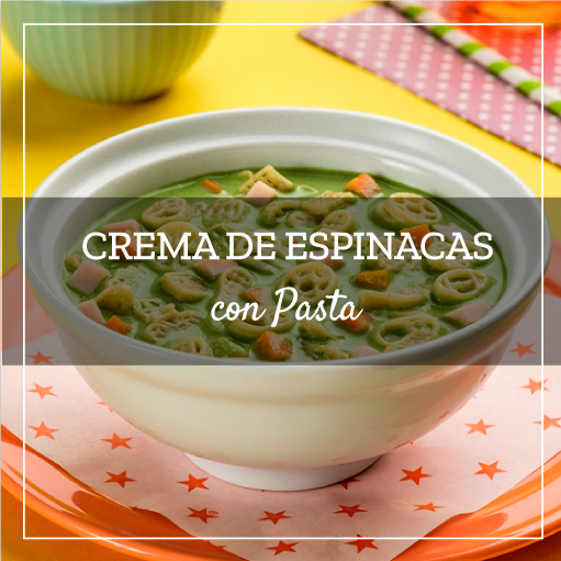 Crema de Espinacas con Pasta