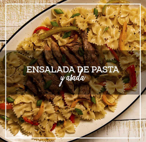 Ensalada de pasta y asada