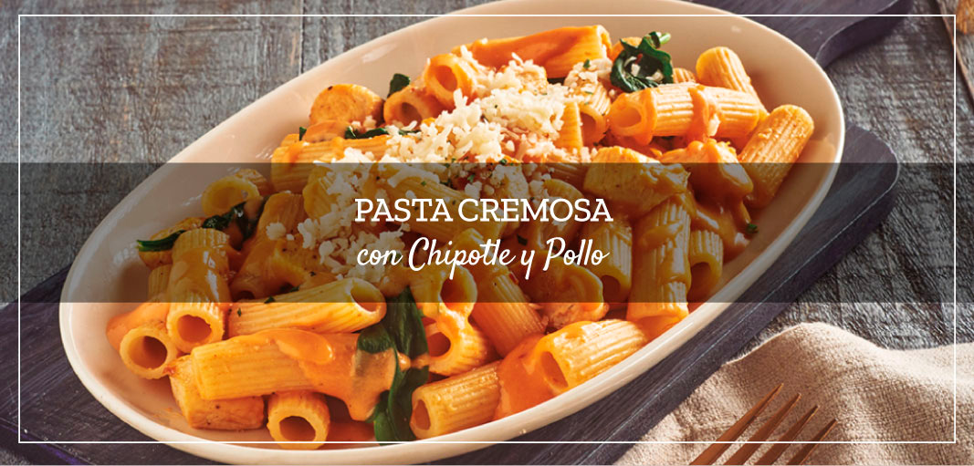 Pasta Cremosa con Chipotle y Pollo