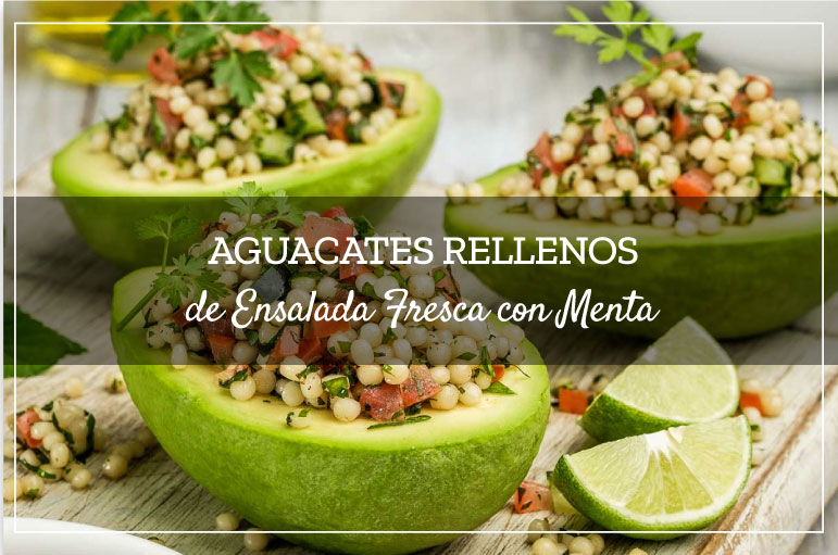 Aguacates Rellenos de Ensalada Fresca con Menta