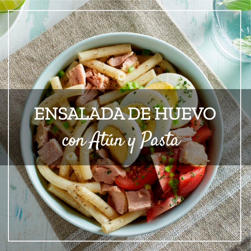 Ensalada de Huevo con Atún y Pasta