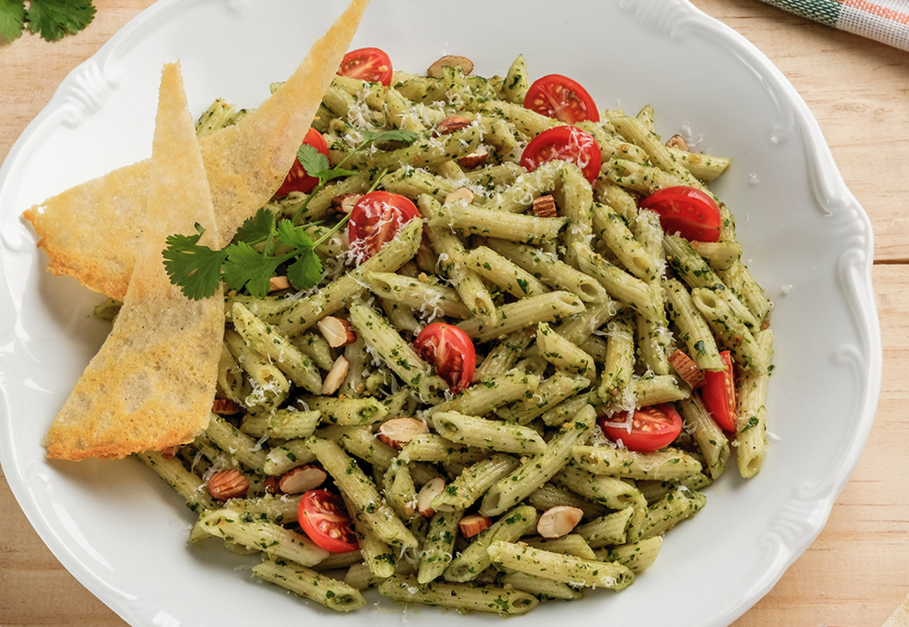 Pluma con Pesto Mexicano